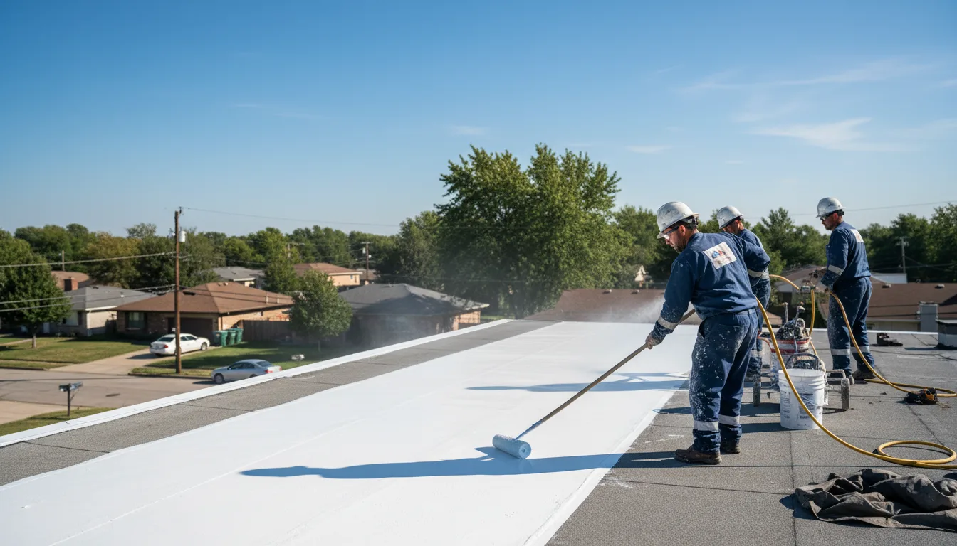 Commercial roof coating in Perryville, AK near me